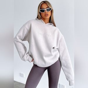 NWT White Fox Boutique Stay Lifted Oversized Moon Hoodie S/M